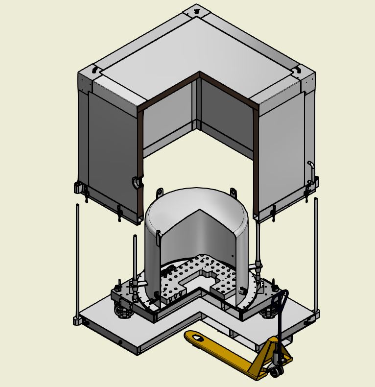 MGSE Transport Container ISO 5 Optical Equipment Elital srl