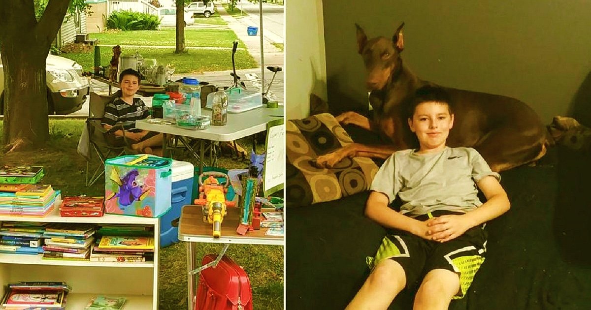 Boy Sells His Toys To Pay For His Service Dog’s Treatment Elite Readers