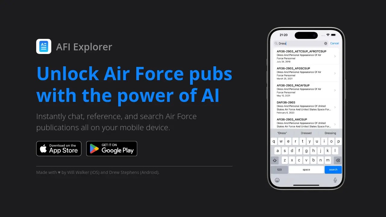 AFI Explorer Unlock Air Force pubs with the power of AI(05)