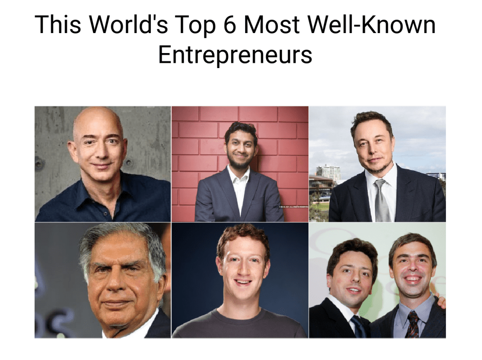 This World's Top 6 Most WellKnown Entrepreneurs Elitebgrowth