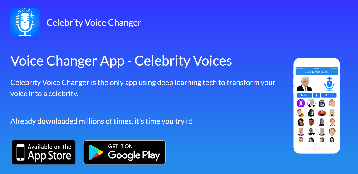 Celebrity Voice Changer AI For Creators Marketplace
