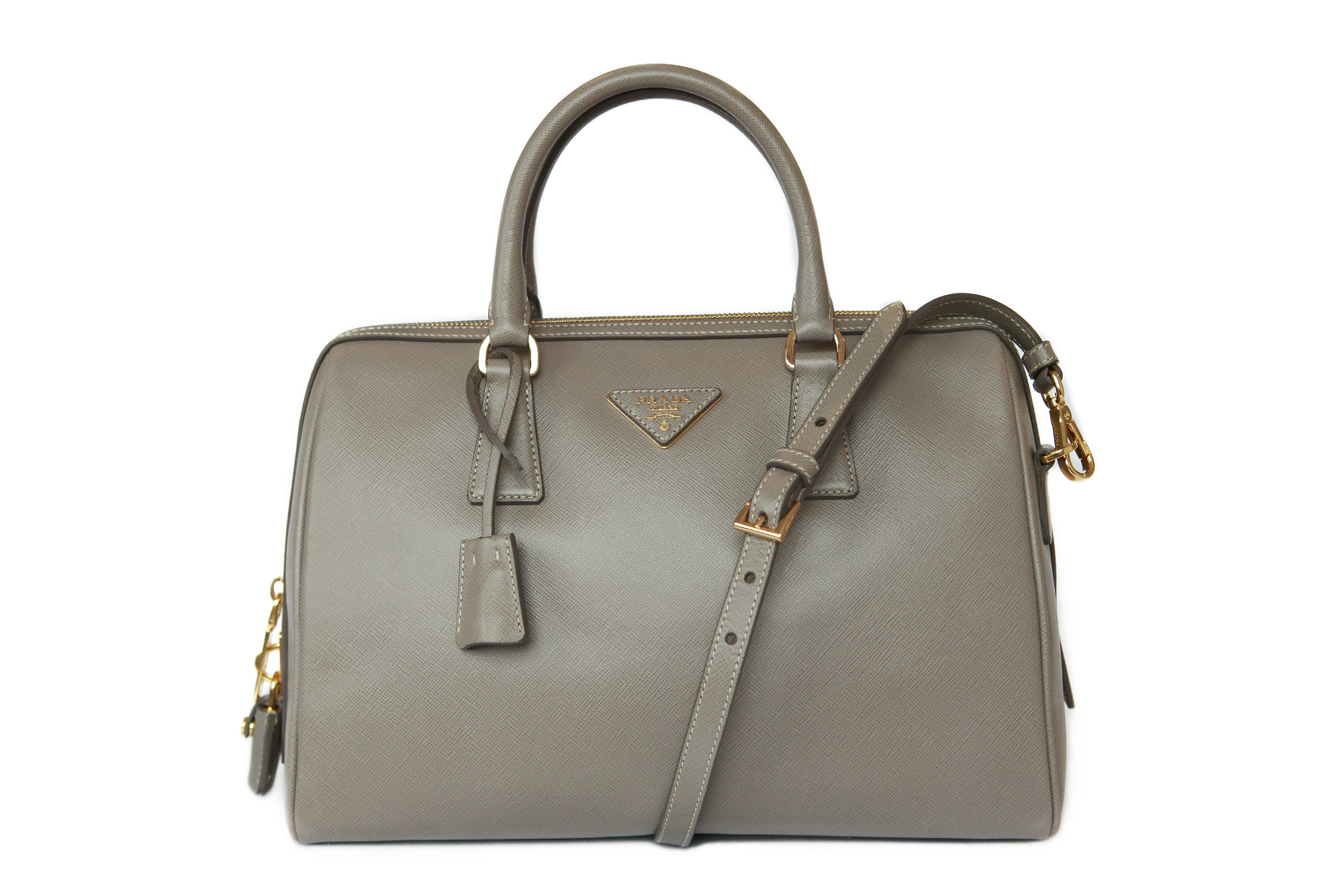 Hire a Prada Saffiano Lux Bauletto Bag from Elite Couture