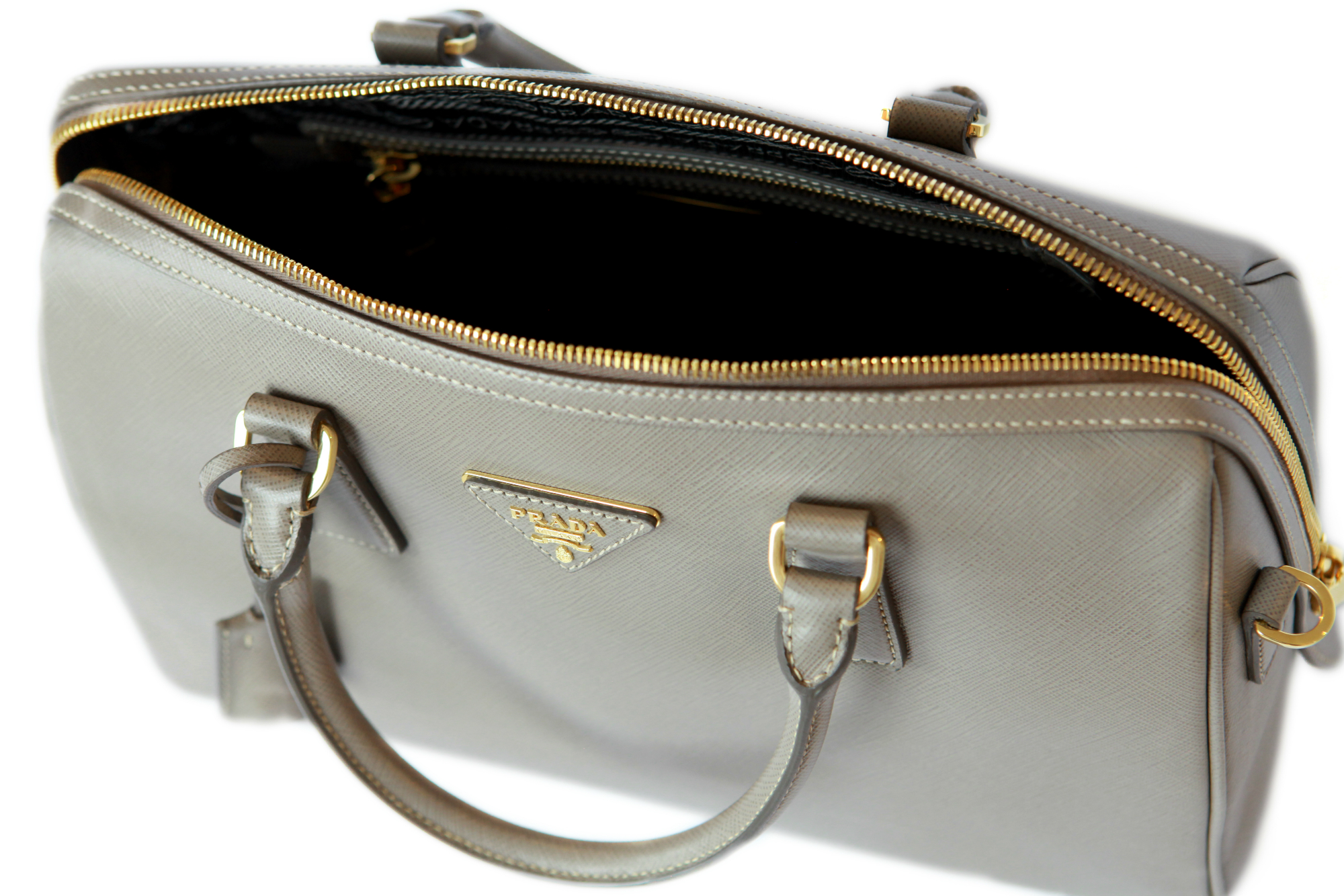 Hire a Prada Saffiano Lux Bauletto Bag from Elite Couture