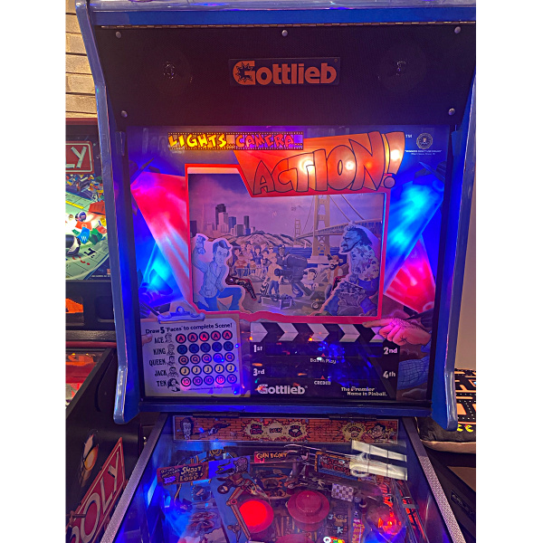 Lights...Camera...Action! Pinball Machine Elite Home Gamerooms