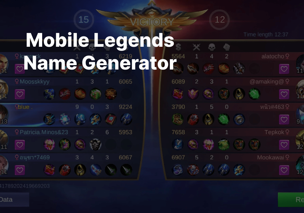 Mobile Legends Name Generator 2024 Select from ᐈ⎝⎝600 𝓝𝓐𝓜𝓔⎠⎠𒆜…