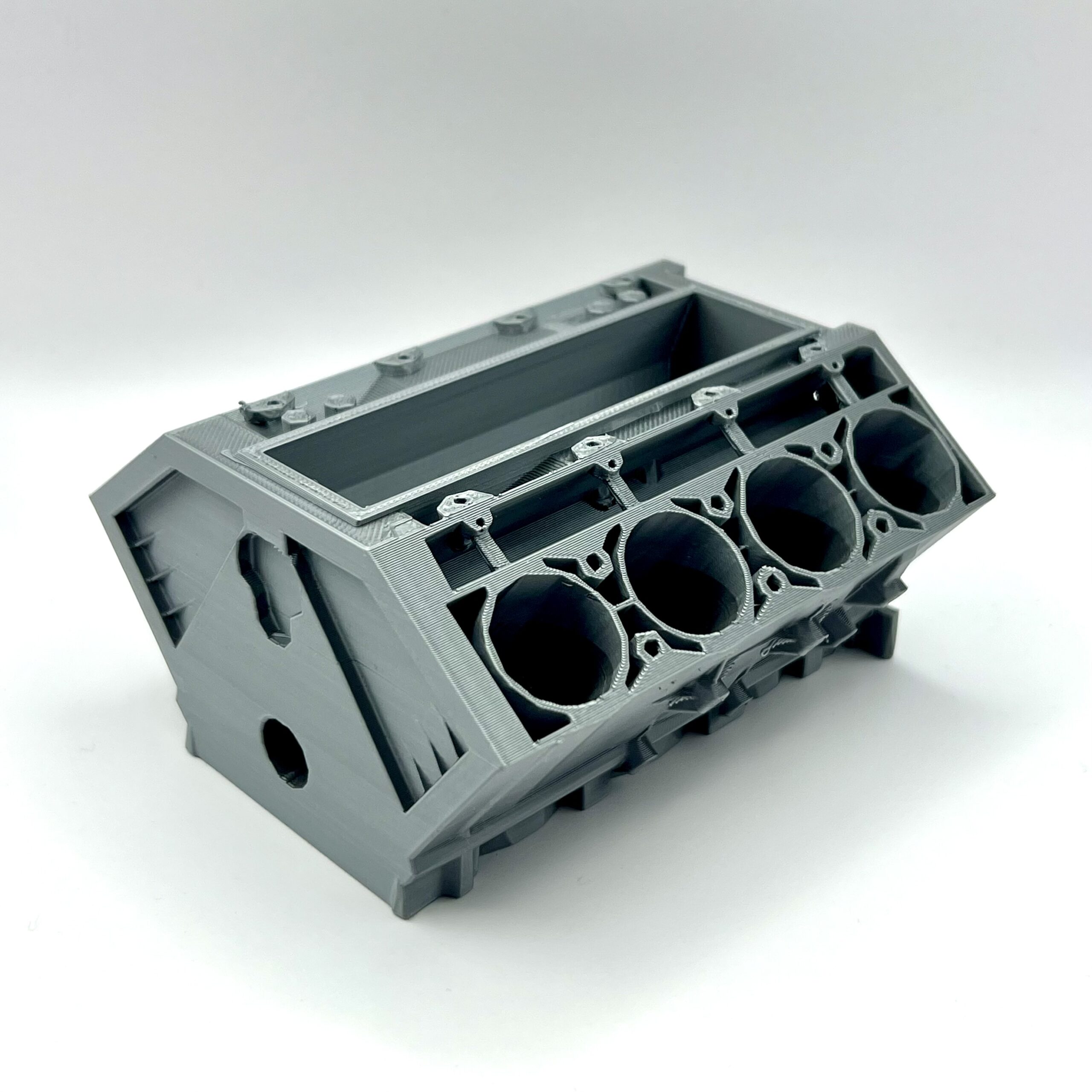 Business Card Holder V8 Engine Block - Elite Print3D