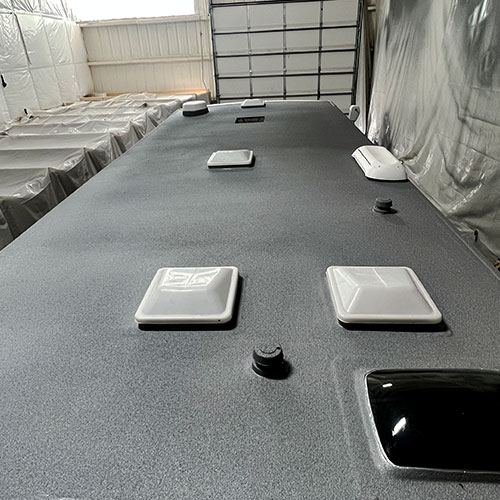 Rhino SprayOn RV Roof Lining RV Repair Services Elite RV Roof