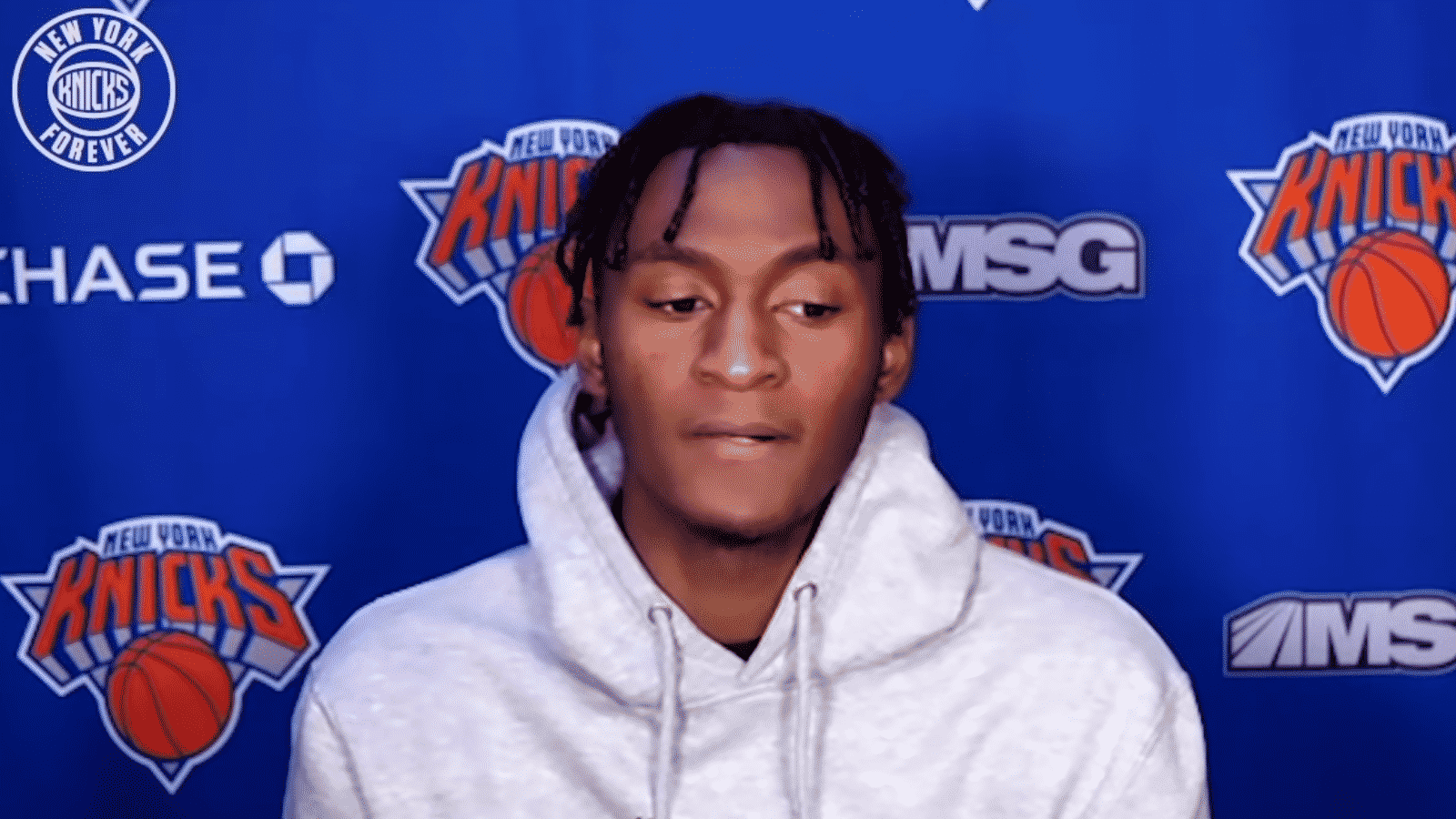 New York Knicks rookie Immanuel Quickley is floating on cloud nine