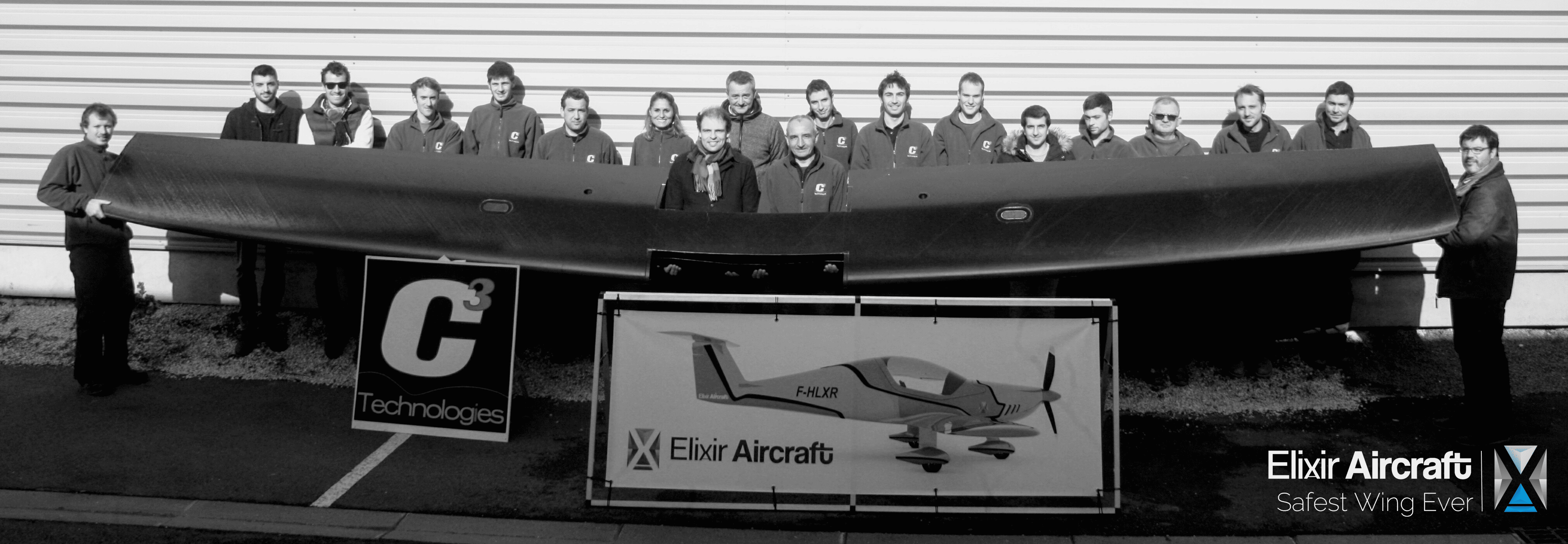 World premiere ! First OneShot aircraft wing ! Elixir Aircraft