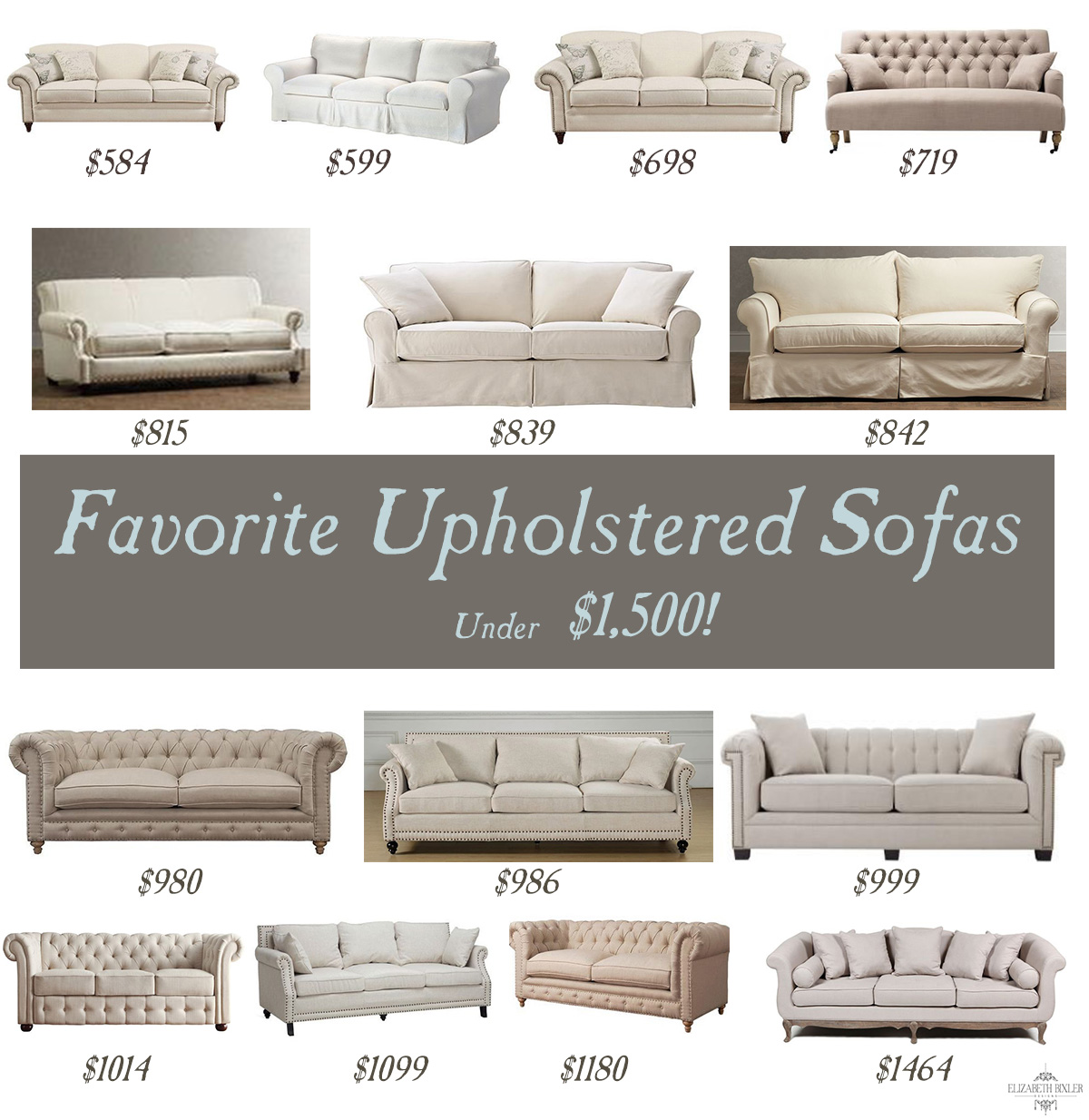 Favorites Best Upholstered Sofas Elizabeth Bixler Designs