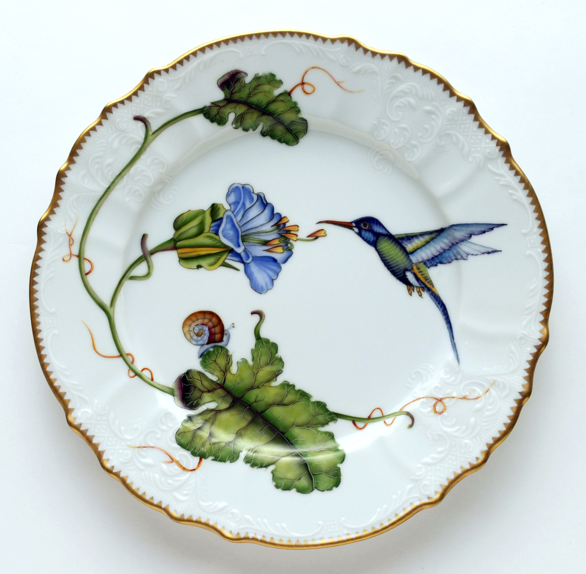 Hummingbird Dinner Plate Elizabeth Bruns, Inc.