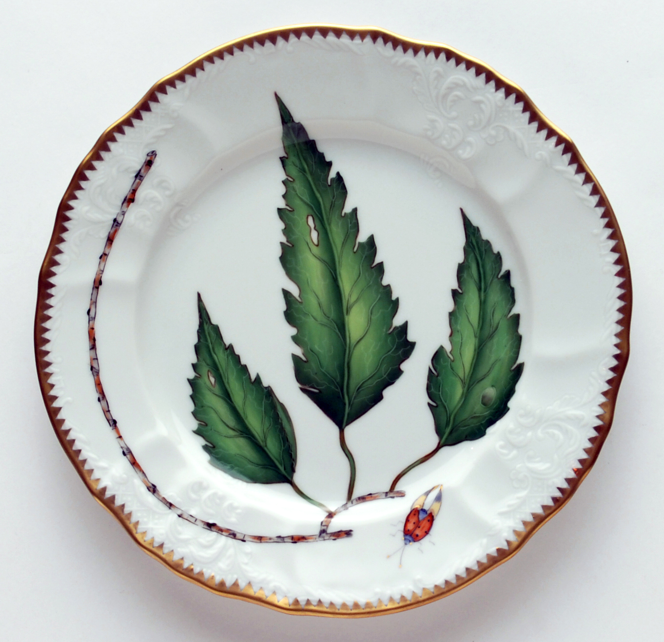 Green Leaf Salad Plate Elizabeth Bruns, Inc.