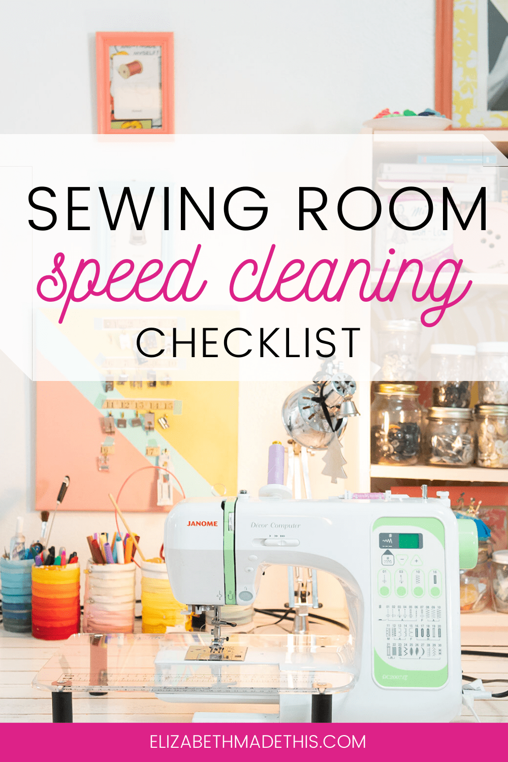 Your big list of sewing room organization ideas Elizabeth Made This