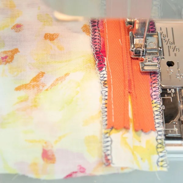 sewing zipper tape to seam allowance Elizabeth Made This