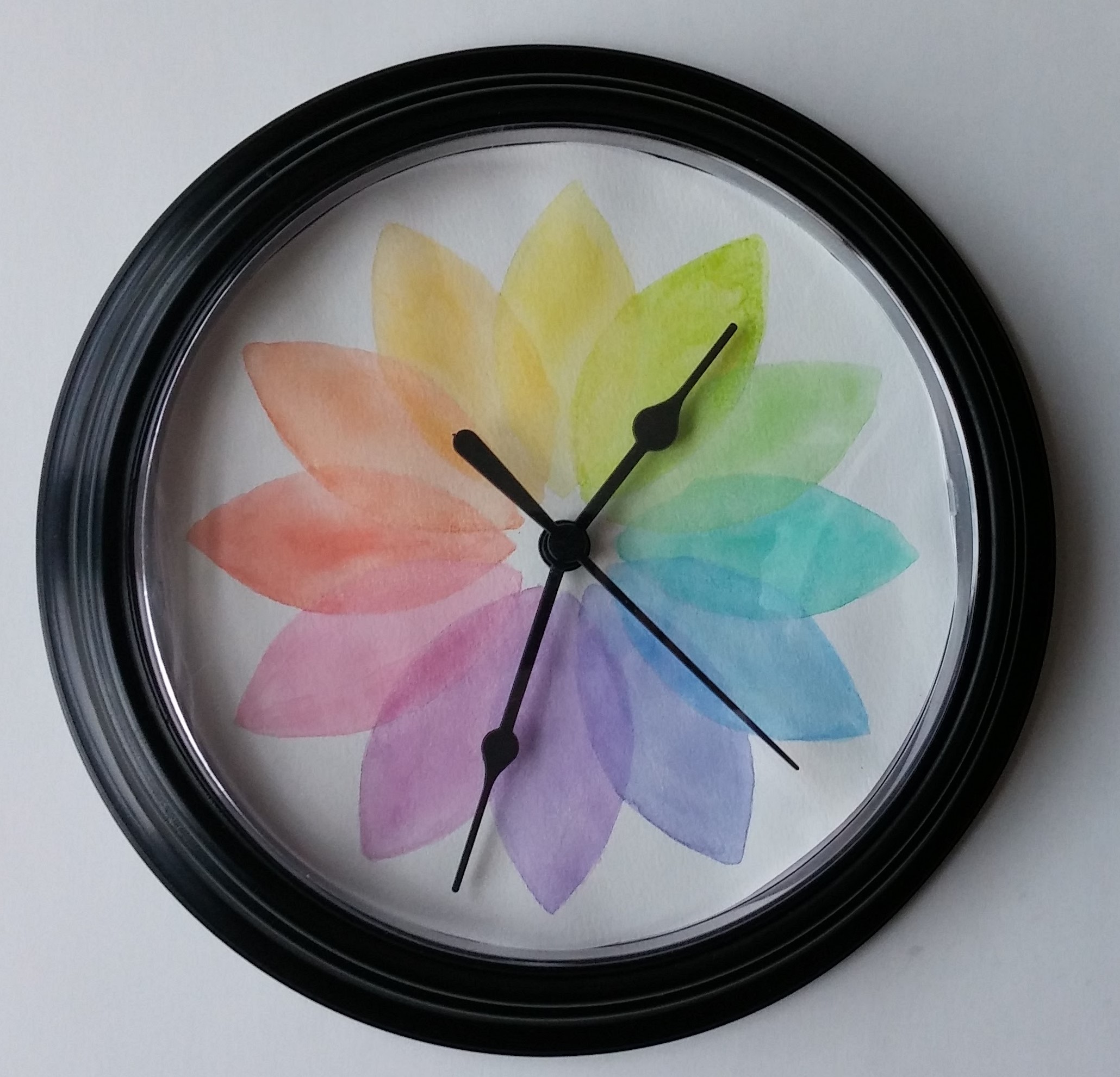 Watercolor rosette clocks Craftastic Journeys