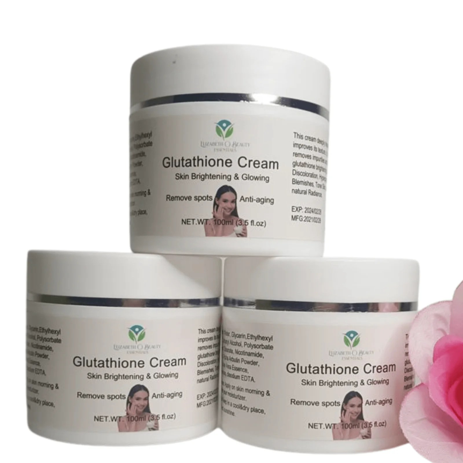Glutathione Anti Aging & Whitening Face Cream Elizabeth O Beauty