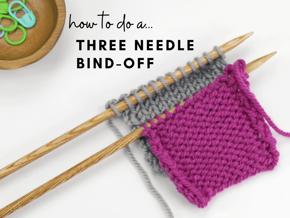 How to Three Needle BindOff Elizabeth Smith Knits
