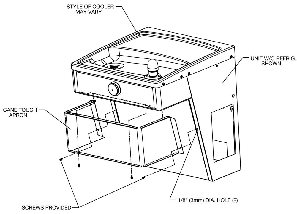 Elkay Cane Apron for EMABF (Gray Granite) Elkay