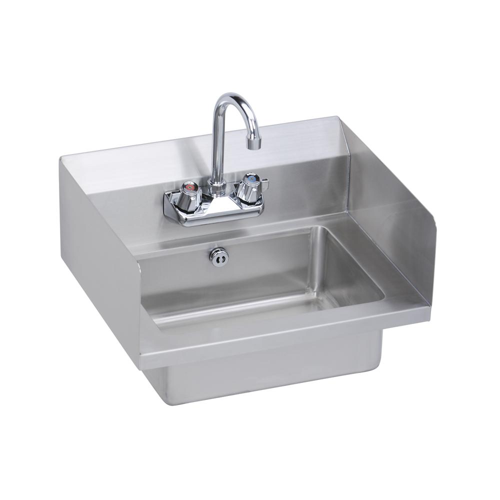 Elkay Hand Sink, 18X15 OA, 14X10X5 Bowl, Splashes, Lever Waste