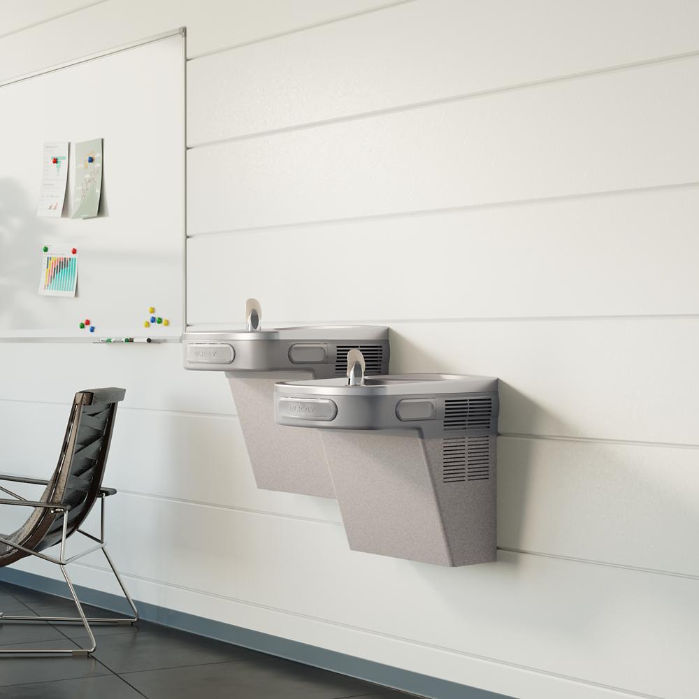 EZSTL8LC Wall Mount Bi-level ADA Cooler Drinking Fountain Gray | Elkay