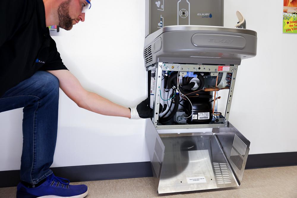 LZS8WSSP Bottle Filling Station Single Cooler Quick Filter Change | Elkay