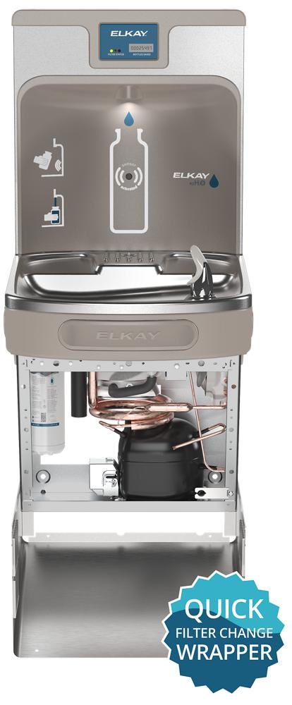 LZS8WSSP Bottle Filling Station Single Cooler Quick Filter Change | Elkay