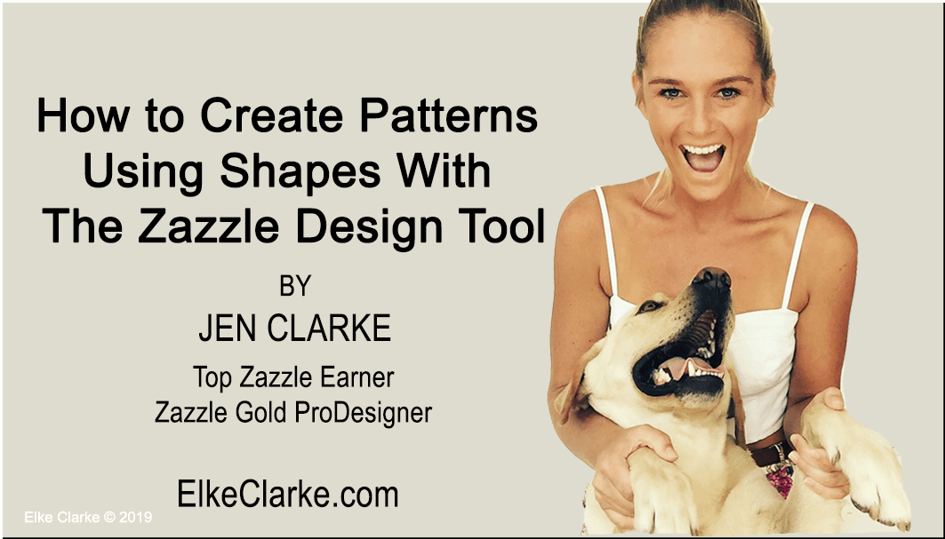 How to Create Patterns on Zazzle using Shapes with Design Tool?