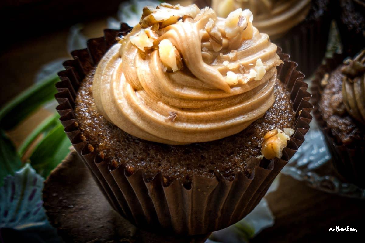 The Very Best Vegan Coffee and Walnut Cupcakes Ellas Better Bakes