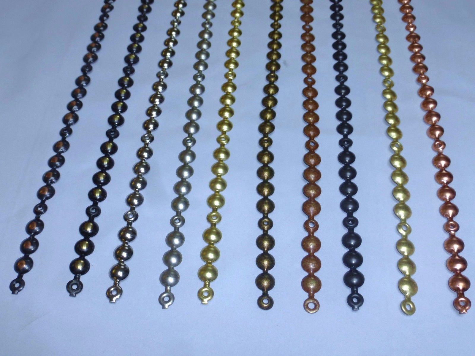 UPHOLSTERY NAIL STRIPS (9 Decorative Colour Finishes) Ellbee Fabrics