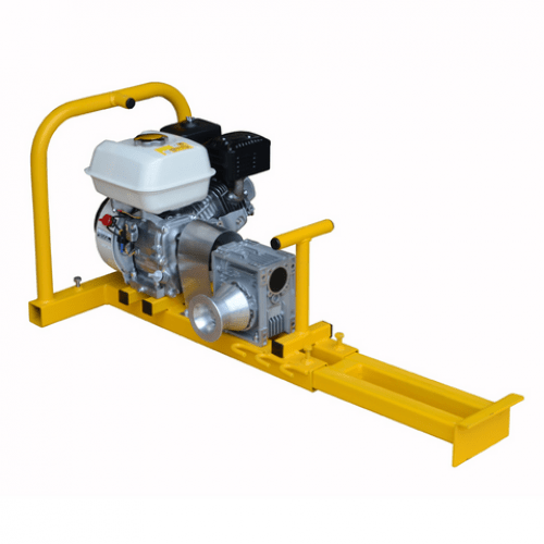 Cable Pulling Winch (across pit frame)