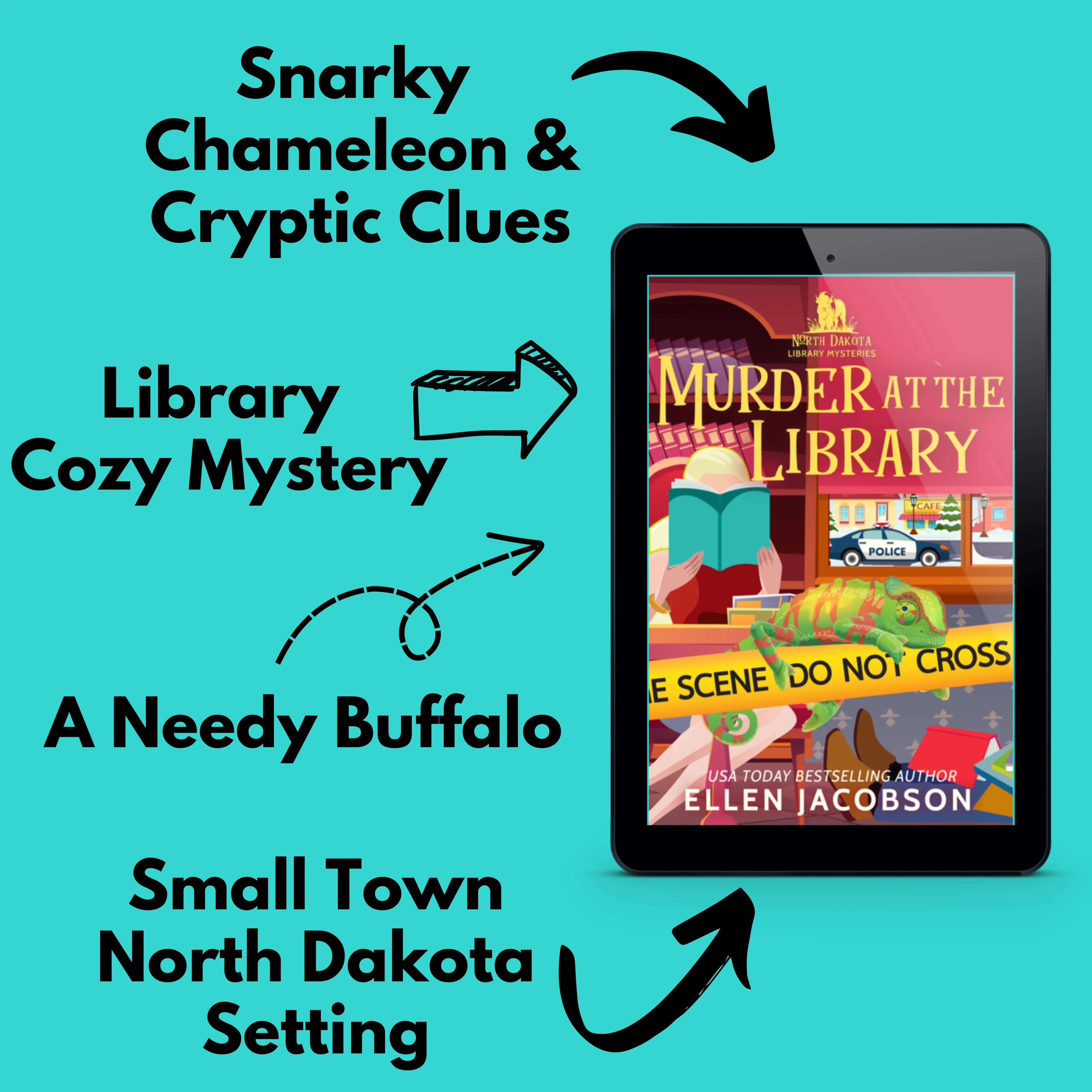 Murder at the Library North Dakota 1 Ellen Jacobson Books