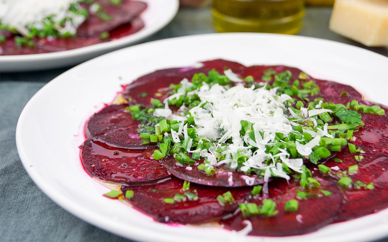 Rote Bete Carpaccio mit Zitrone Rezept Elle Republic