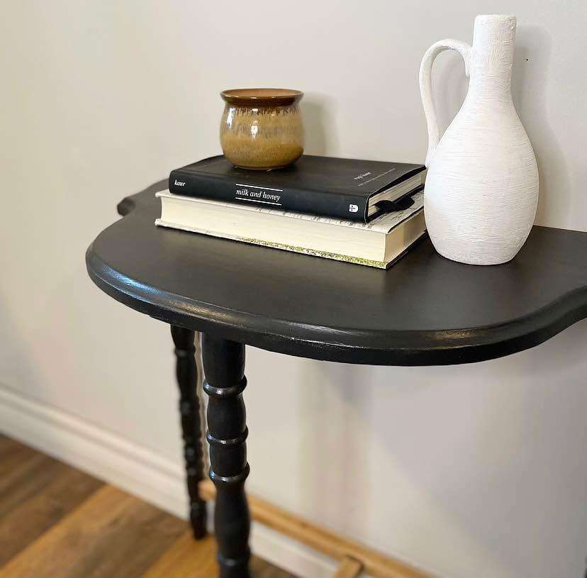 Modern Half Moon End Table ElleRose Studio