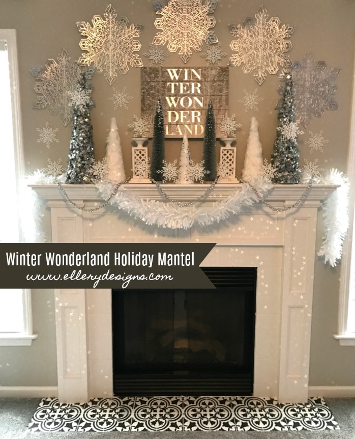 Winter Wonderland Holiday Mantel by Ellery Designs
