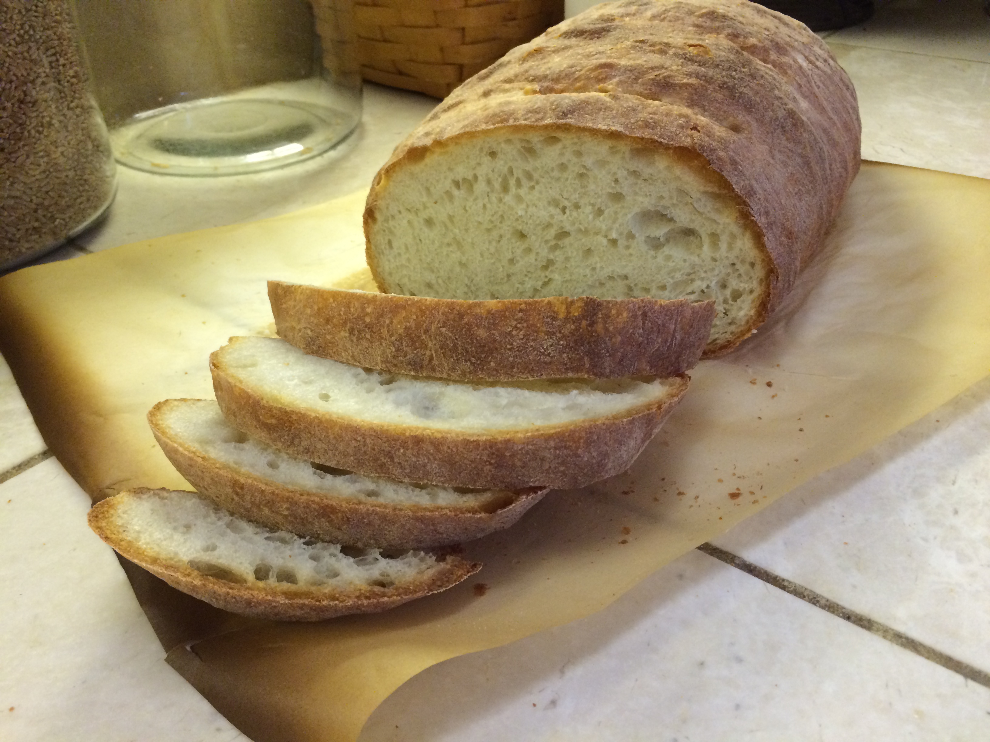 My First Loaf of Rustic Italian Bread Wonderment