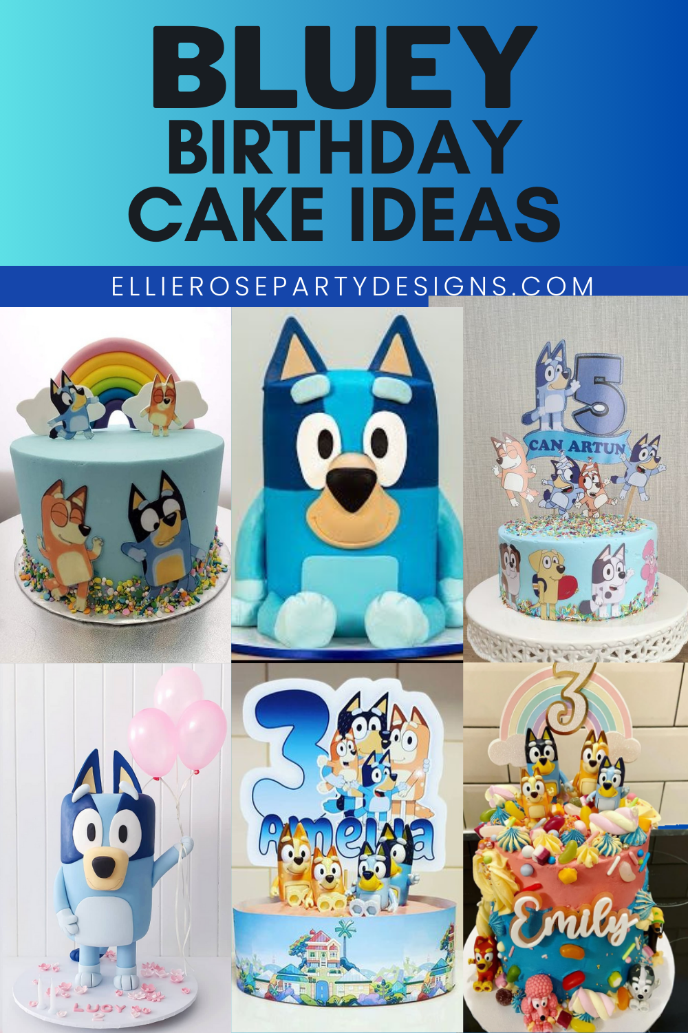 Free Bluey Party Printable Ideas | Ellierosepartydesigns.com