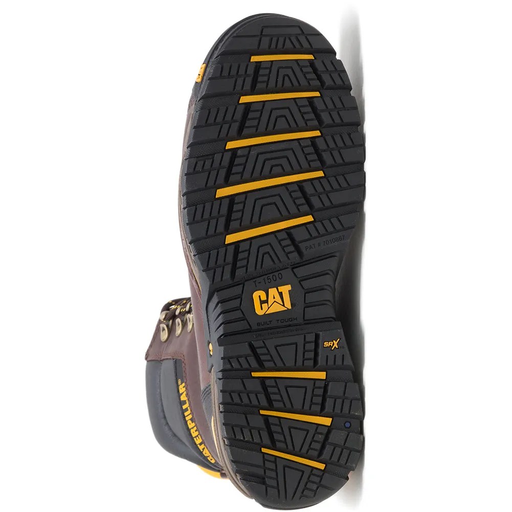 Caterpillar Men's Excavator LT WP CT Safety Boots Espresso elliottsboots