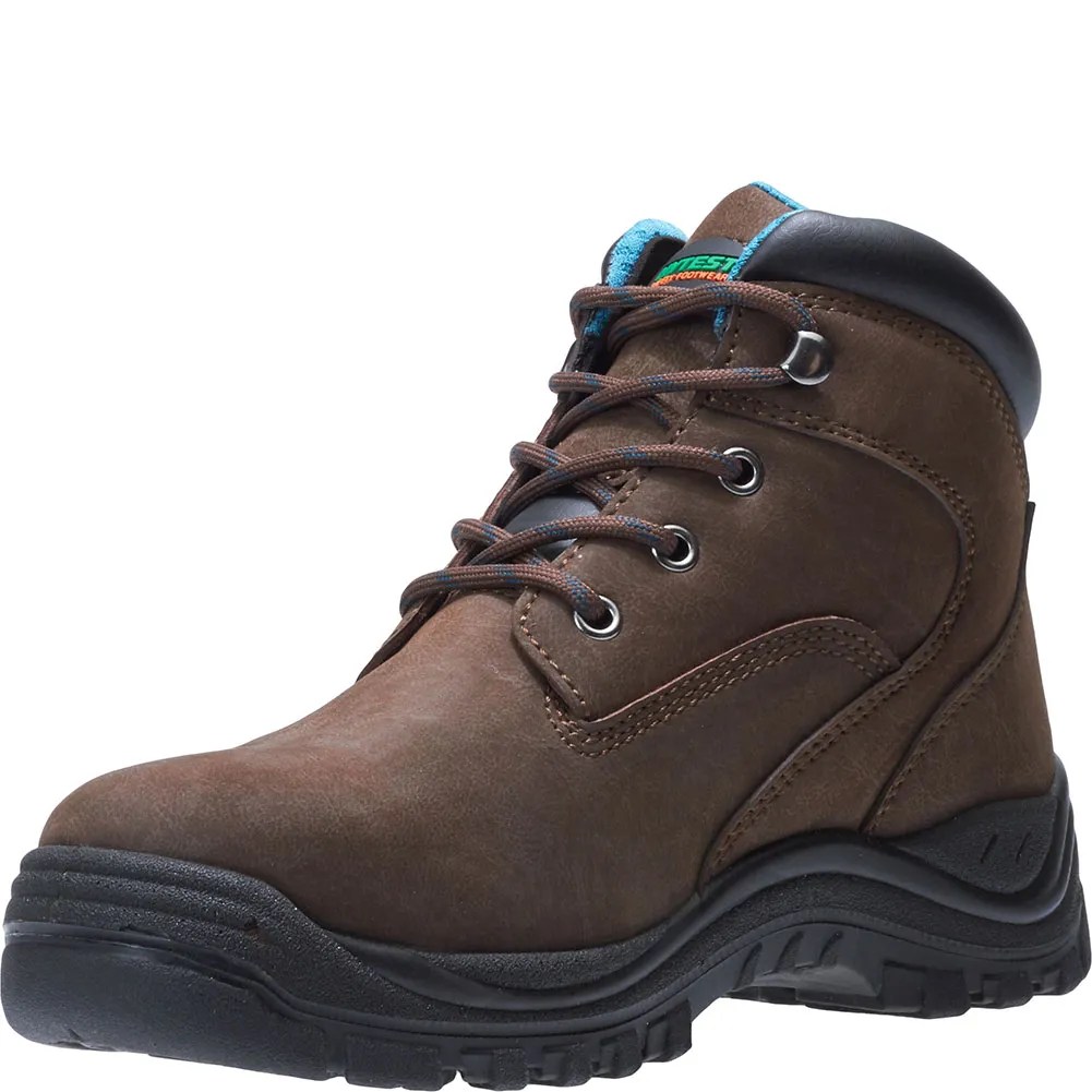 Hytest Women's Lithium Safety Boots Brown elliottsboots