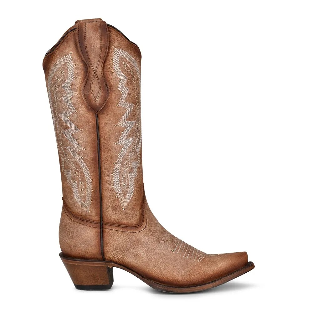 Corral Women's Embroidery Western Boots Brown elliottsboots