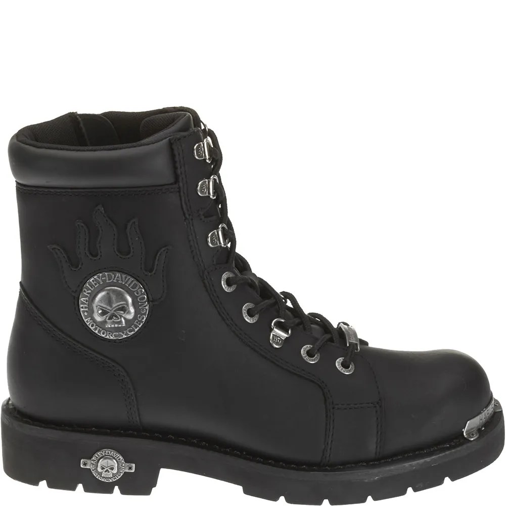 Harley Davidson Men's Diversion Motorcycle Boots Black elliottsboots