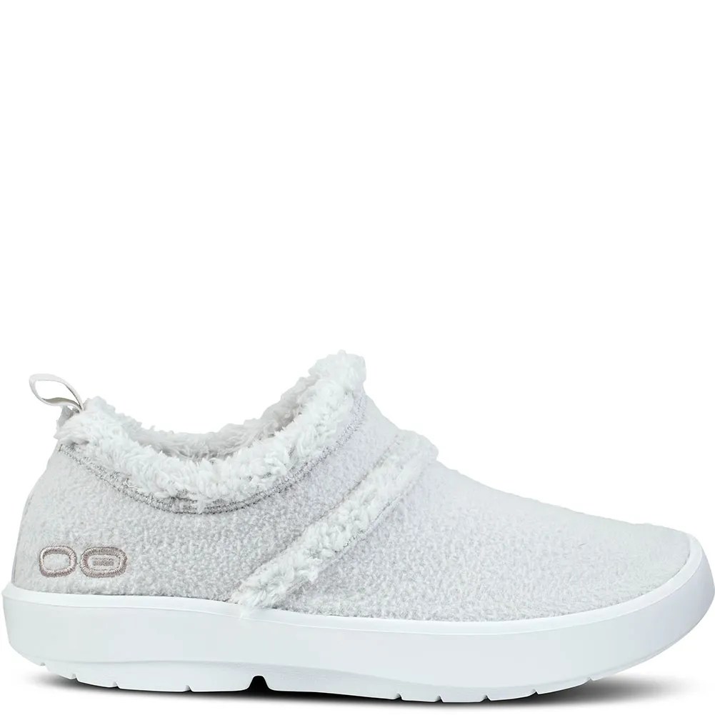 OOFOS Women's OOcoozie Low Shoes White/Gray elliottsboots