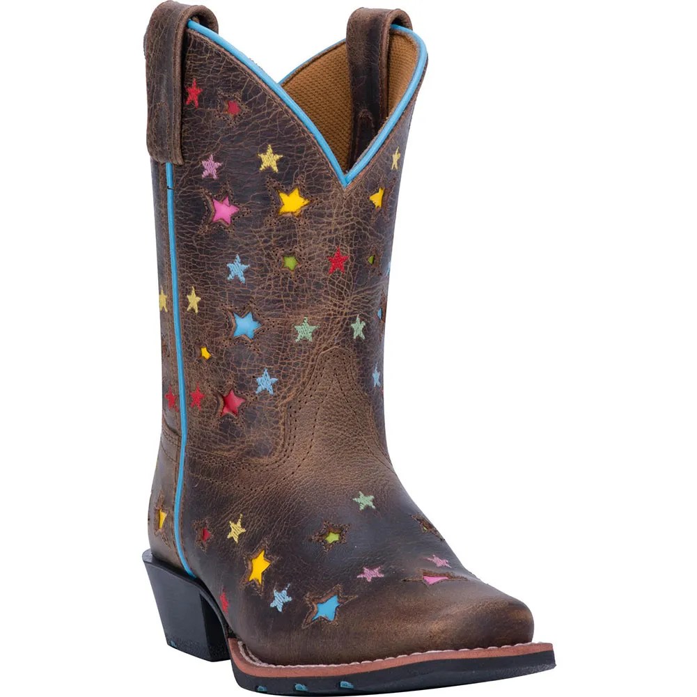 Dan Post Youth Starlett Western Boots Brown elliottsboots