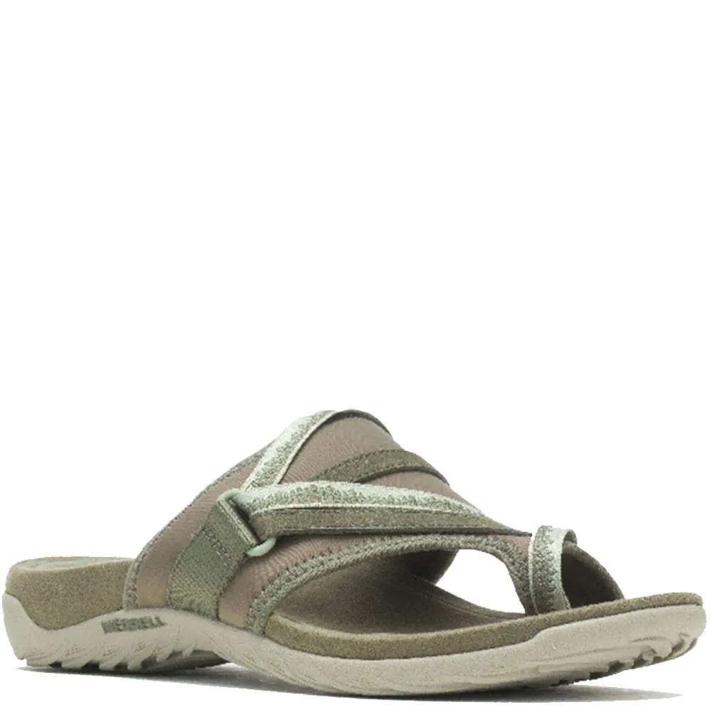 Merrell Women's Terran 3 Cush Post Sandals Olive elliottsboots