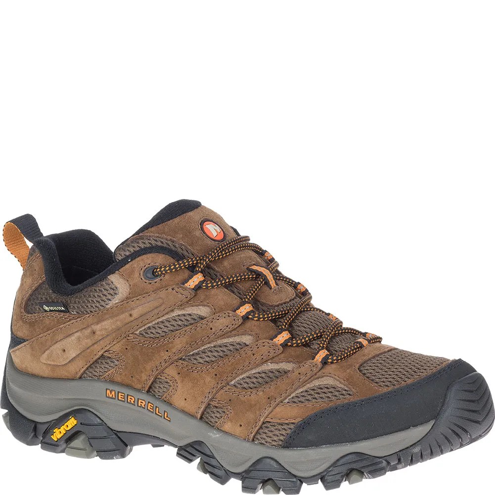 Merrell Men's Moab 3 GTX Wide Hiking Shoes Earth elliottsboots