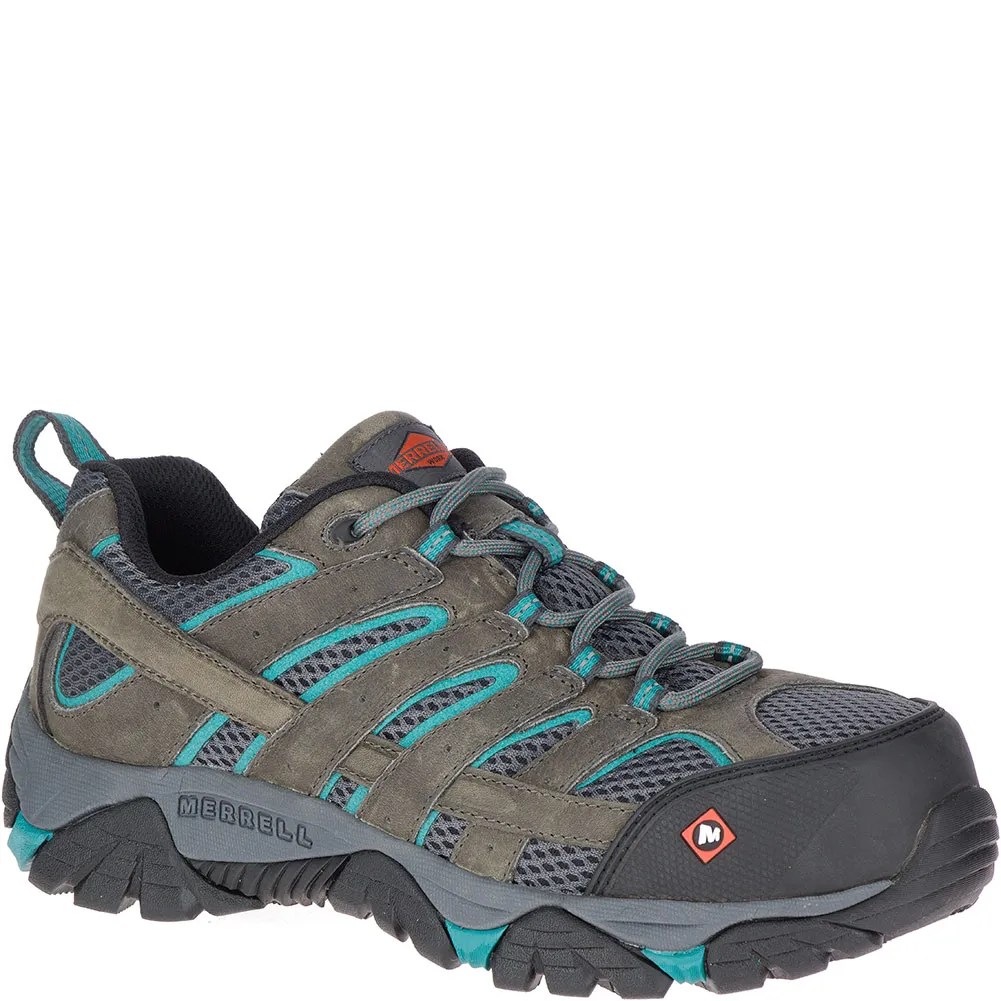 Merrell Women's Moab Vertex Vent Safety Shoes Pewter elliottsboots