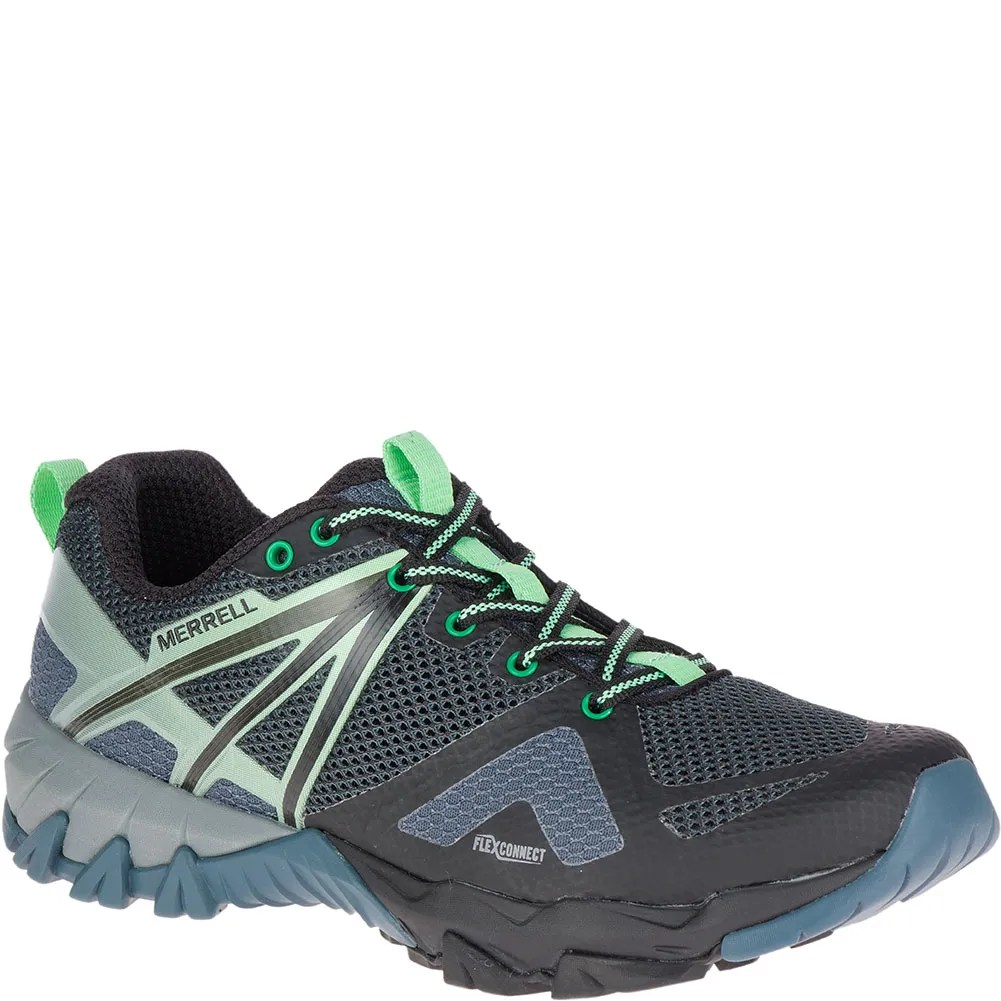 Merrell Women's MQM Flex Athletic Shoes Grey/Black elliottsboots