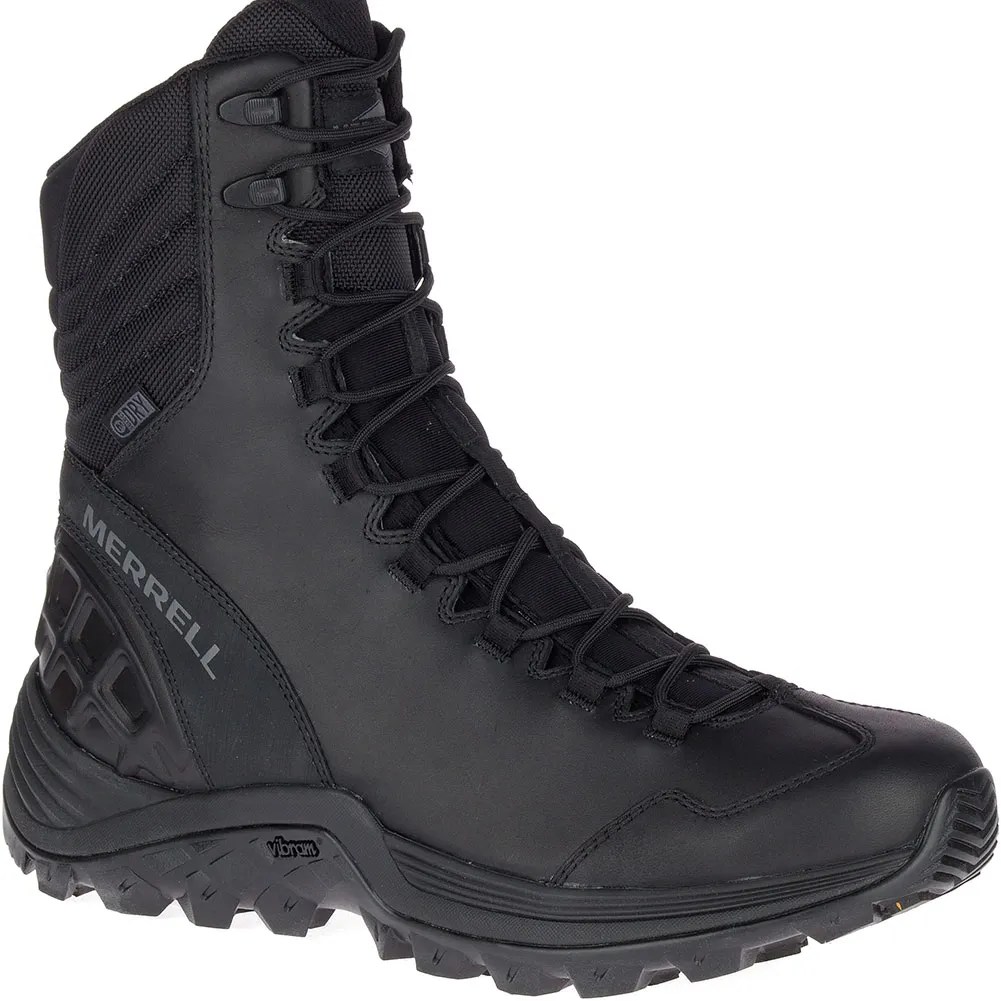 Merrell Men's Thermo Rogue Tactical WP Ice+ Boots Black elliottsboots