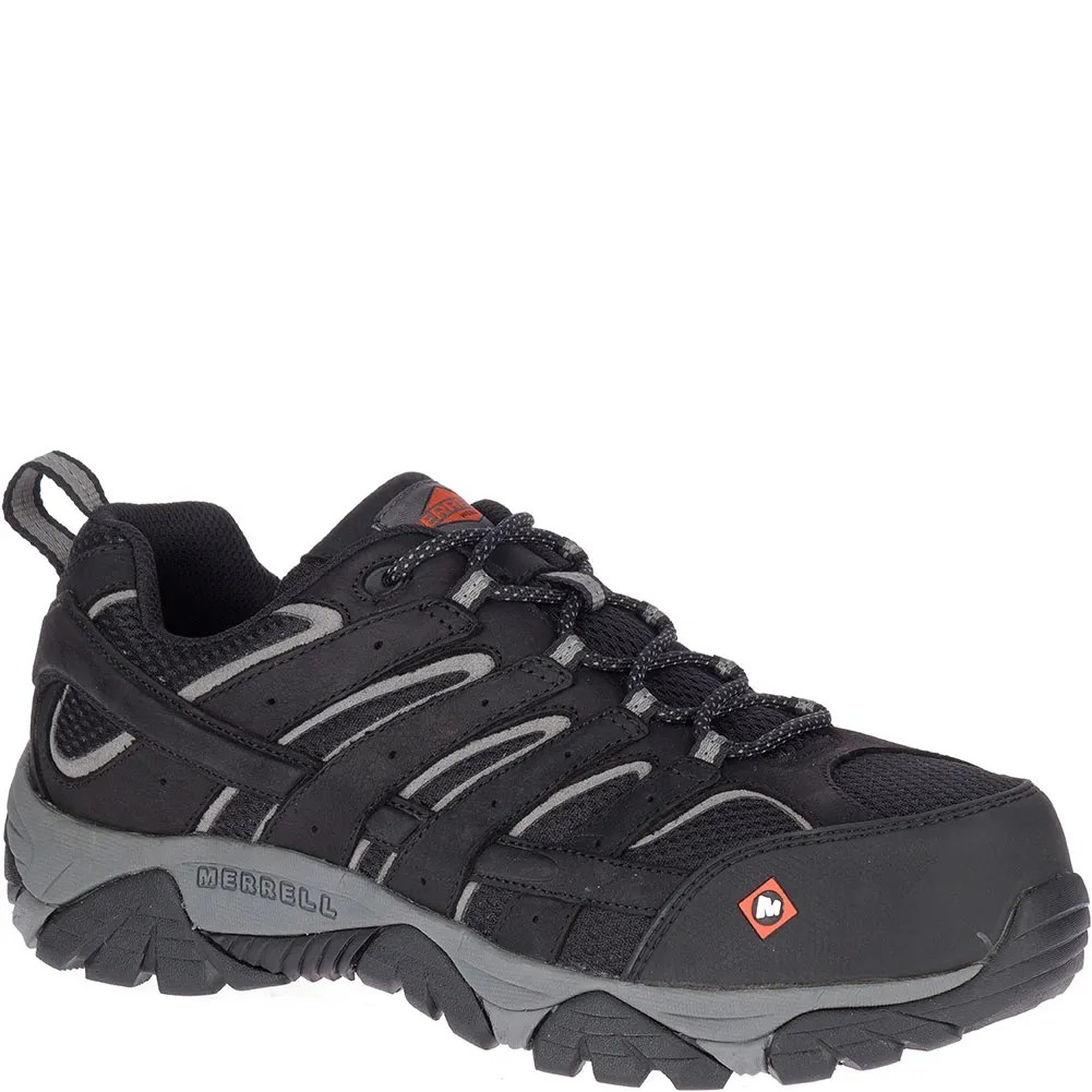 Merrell Men's Moab Vertex Vent Safety Shoes Black bootbay