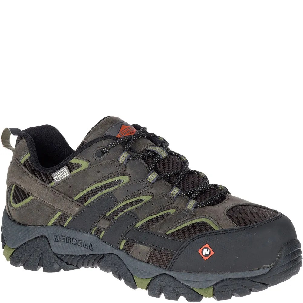 Merrell Men's Moab 2 Vent Wide Safety Shoes Pewter bootbay