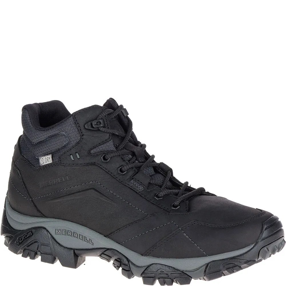 Merrell Men's Moab Adventure Mid WP Hiking Boots Black elliottsboots